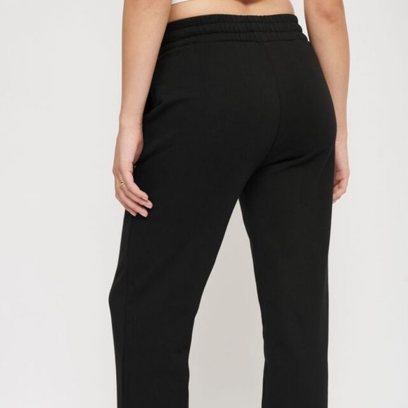 Dynamite Wide Leg Black Joggers - Picture 3 of 7